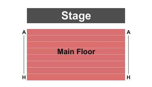 BLUE RIDGE COMMUNITY THEATER MAIN STAGE END STAGE Seating Map Seating Chart