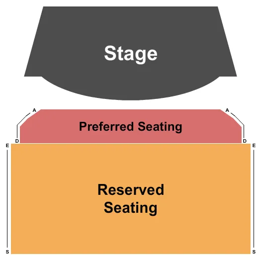 BLUEGRASS MUSIC HALL OF FAME MUSEUM PREFERRED RESERVED Seating Map Seating Chart