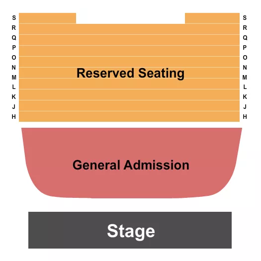 BLUEGRASS MUSIC HALL OF FAME MUSEUM ENDSTAGE GA Seating Map Seating Chart