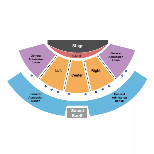 ENDSTAGE PIT Seating Map Seating Chart