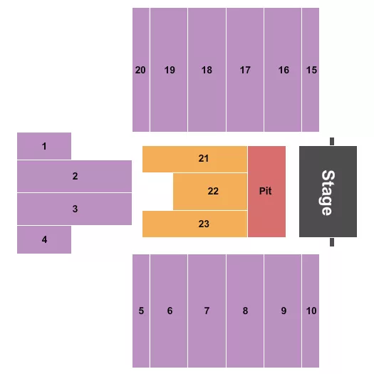 END STAGE 3 Seating Map Seating Chart