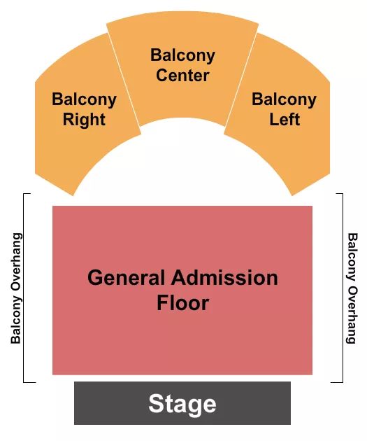 ENDSTAGE GA RSVD BALCONY Seating Map Seating Chart