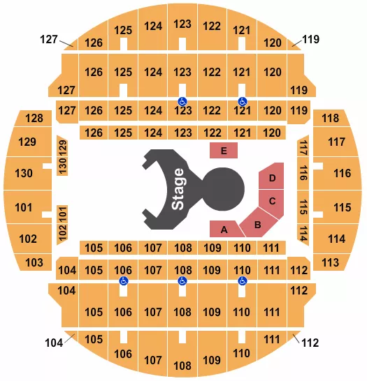 CIRQUE OVO Seating Map Seating Chart