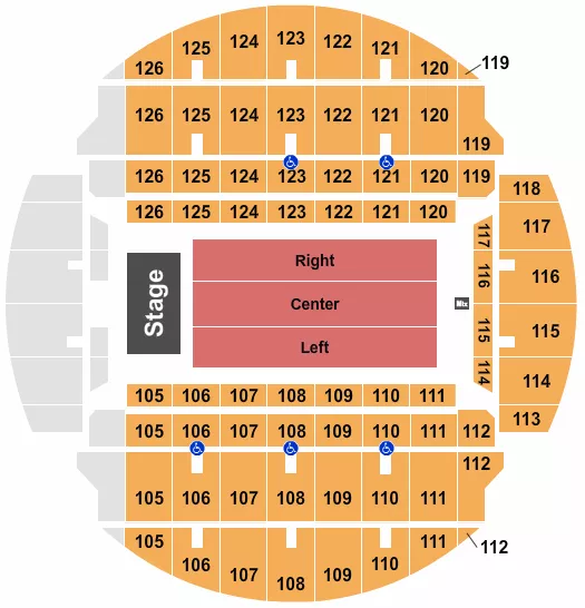 CROWDER Seating Map Seating Chart