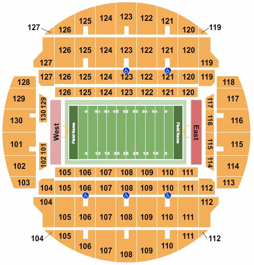FOOTBALL 2 Seating Map Seating Chart