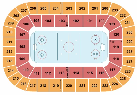 HOCKEY 2 Seating Map Seating Chart