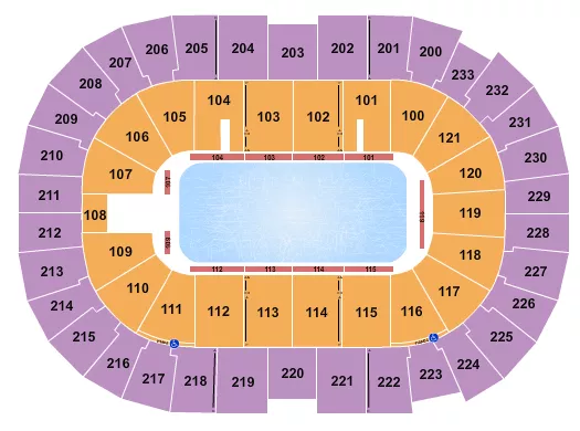 ICE SHOW Seating Map Seating Chart