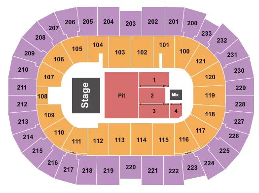 RED CLAY STRAYS Seating Map Seating Chart