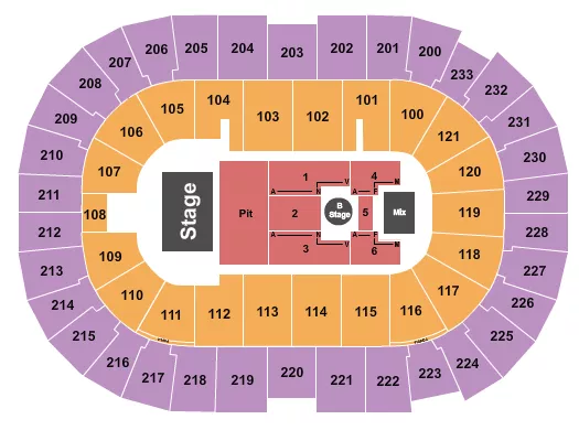 TYLER CHILDERS Seating Map Seating Chart