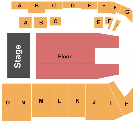 ENDSTAGE 2 Seating Map Seating Chart