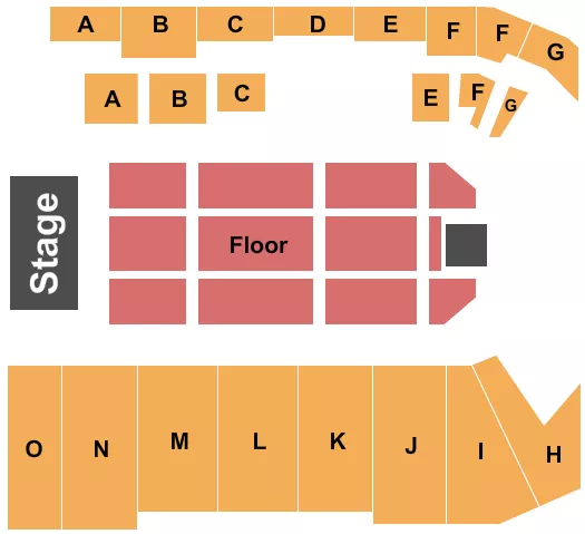 ENDSTAGE Seating Map Seating Chart