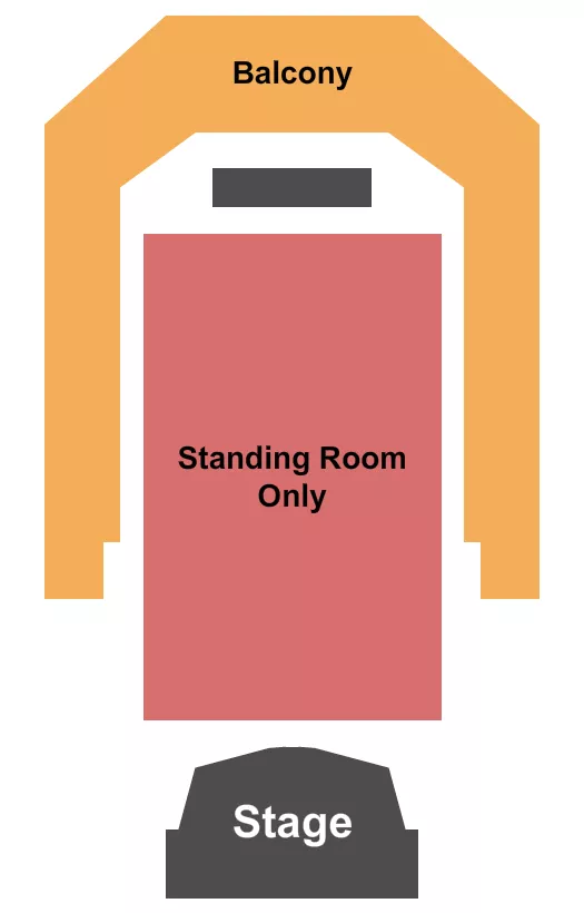 BOOT BARN HALL AT BOURBON BROTHERS GA ENDSTAGE FLOOR BALCONY Seating Map Seating Chart