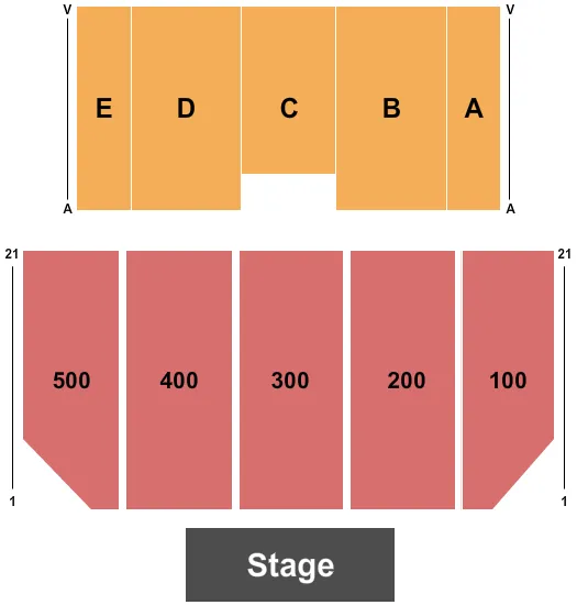 END STAGE 4 Seating Map Seating Chart