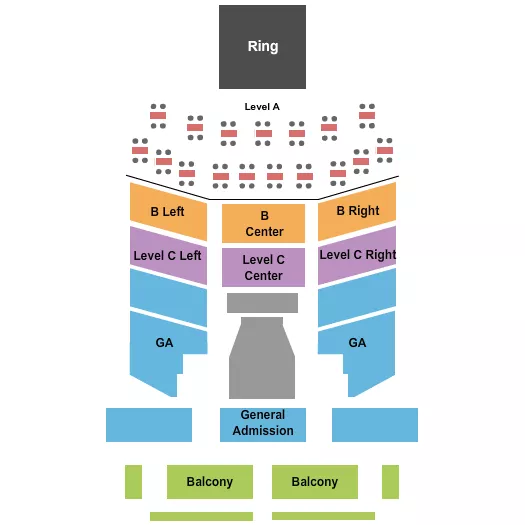 BOXING 4 Seating Map Seating Chart