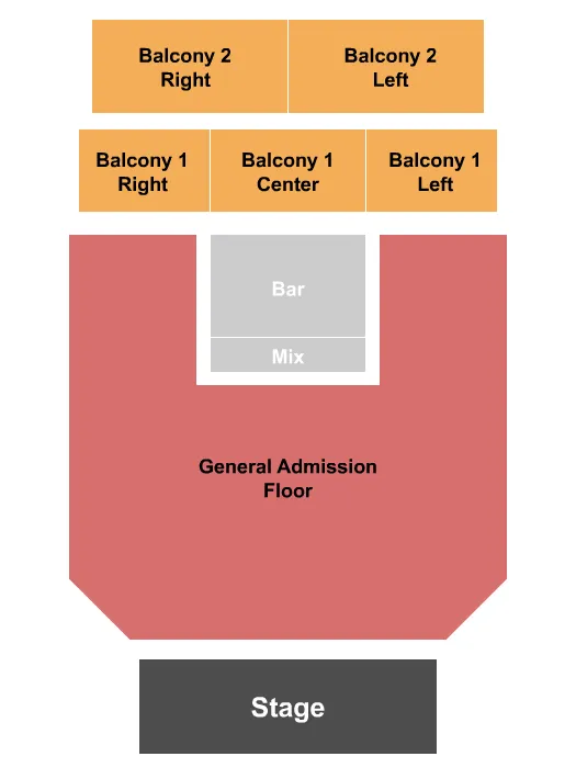 ENDSTAGE GA FLOOR 2 Seating Map Seating Chart
