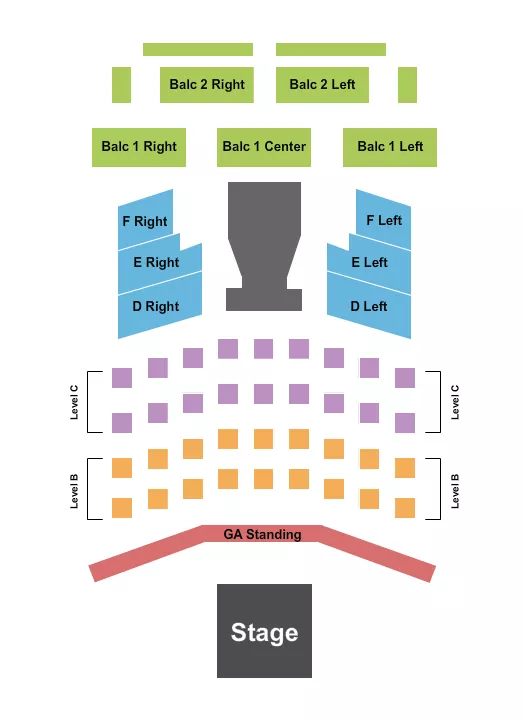 BOXING 3 Seating Map Seating Chart