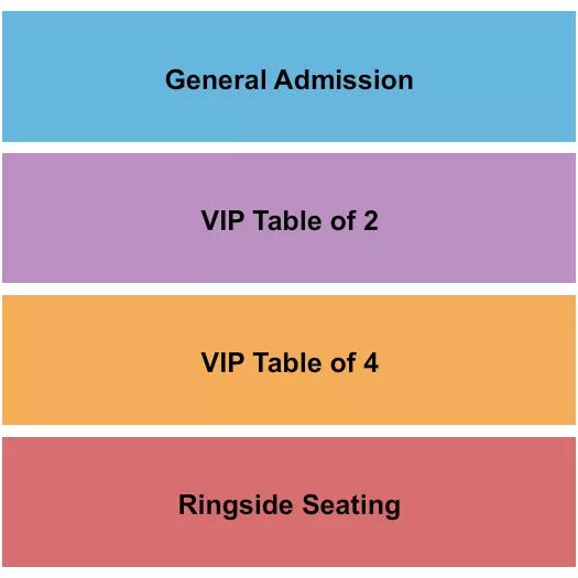 BOURBON THEATRE NE GA TABLE24 RINGSIDE Seating Map Seating Chart