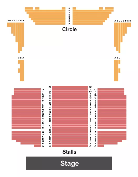 END STAGE Seating Map Seating Chart