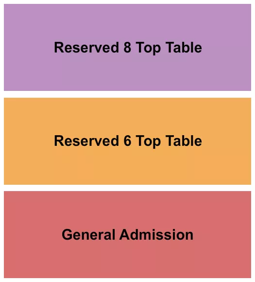 GA TABLES 3 Seating Map Seating Chart