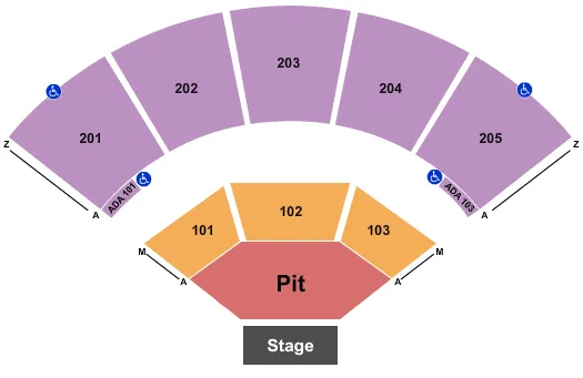 ENDSTAGE GA PIT 3 Seating Map Seating Chart