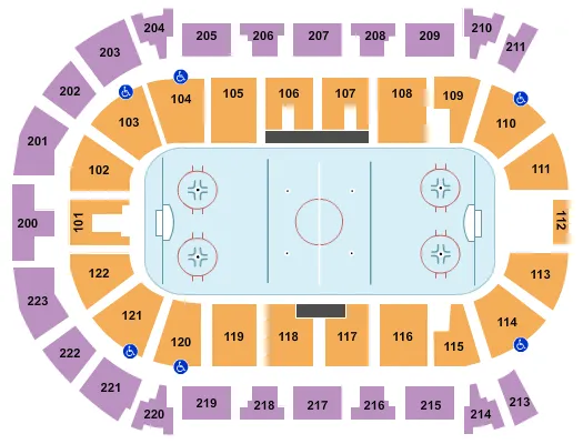 HOCKEY Seating Map Seating Chart