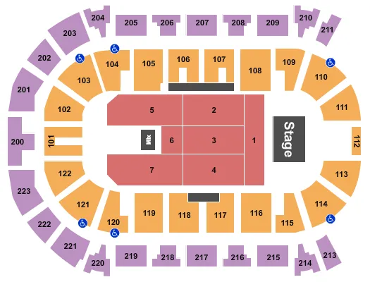 RUSSELL PETERS Seating Map Seating Chart
