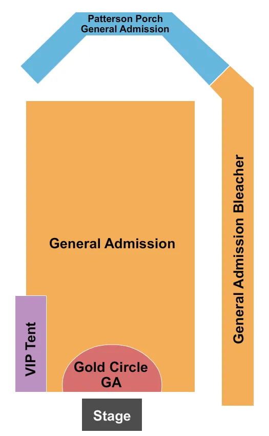 ENDSTAGE GA 2 Seating Map Seating Chart