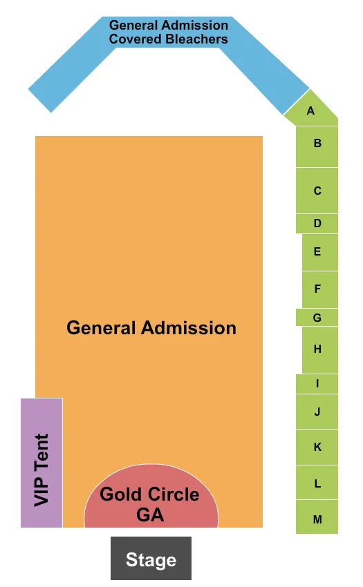 ENDSTAGE GA 3 Seating Map Seating Chart