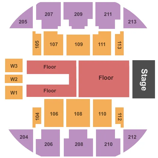 JAMES TAYLOR Seating Map Seating Chart
