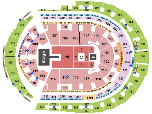 ALEX WARREN Seating Map Seating Chart