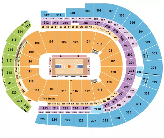 BASKETBALL GLOBETROTTERS Seating Map Seating Chart