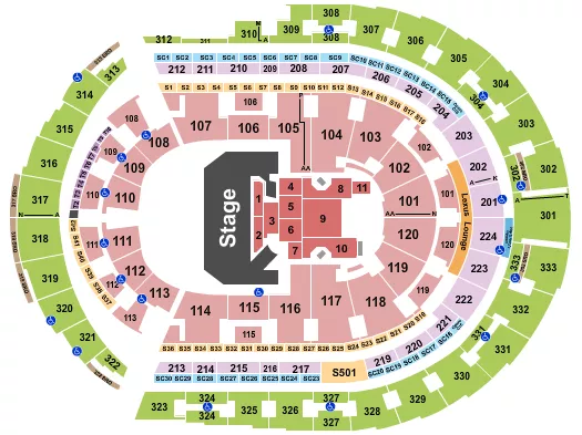CMA AWARDS Seating Map Seating Chart