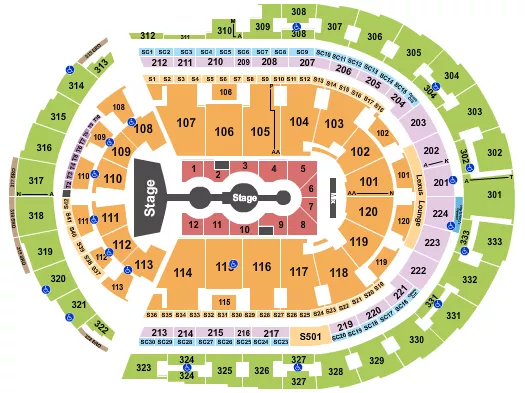 GRACIE ABRAMS 2 Seating Map Seating Chart
