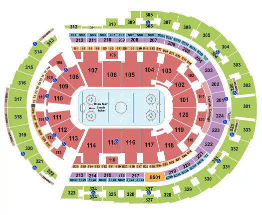 HOCKEY ROWS Seating Map Seating Chart