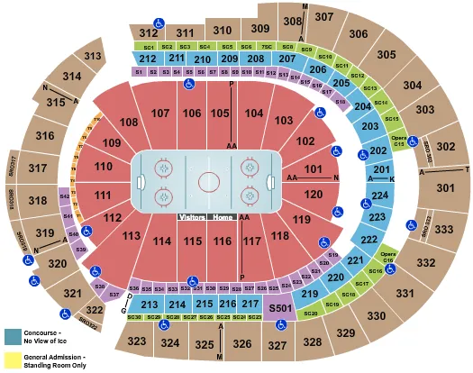 HOCKEY 2 Seating Map Seating Chart