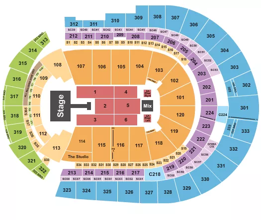 JONAS BROTHERS 1 Seating Map Seating Chart