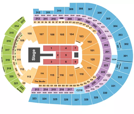 MEGHAN TRAINOR Seating Map Seating Chart