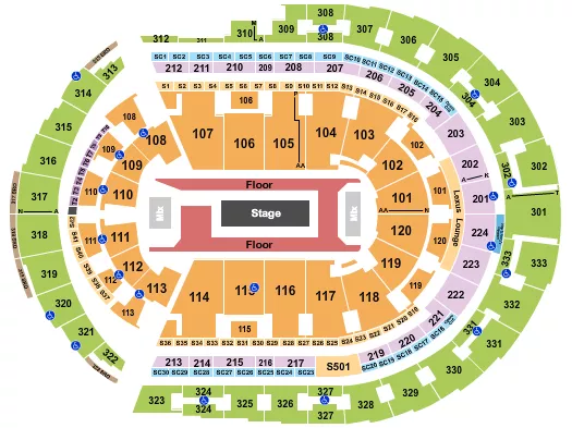 ROD WAVE Seating Map Seating Chart