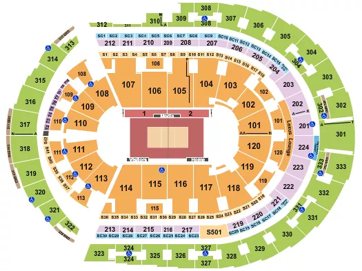 VOLLEYBALL Seating Map Seating Chart