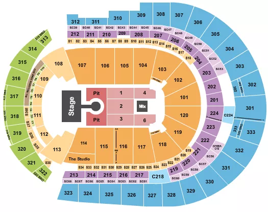WEEZER Seating Map Seating Chart