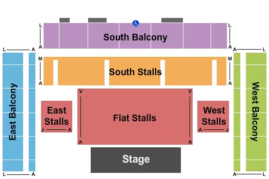 ENDSTAGE STALLS Seating Map Seating Chart