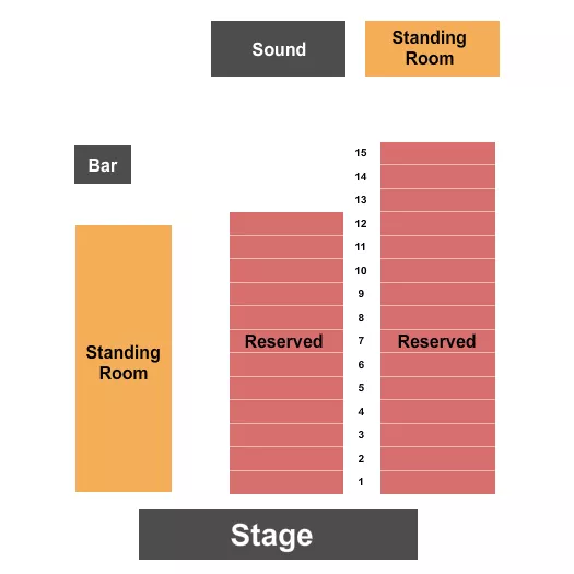 ENDSTAGE WITH RIGHT SRO Seating Map Seating Chart