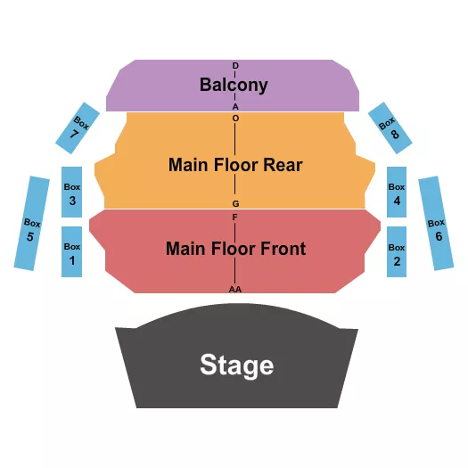 ENDSTAGE 2 Seating Map Seating Chart