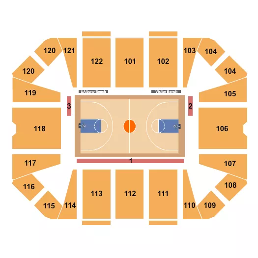BASKETBALL Seating Map Seating Chart