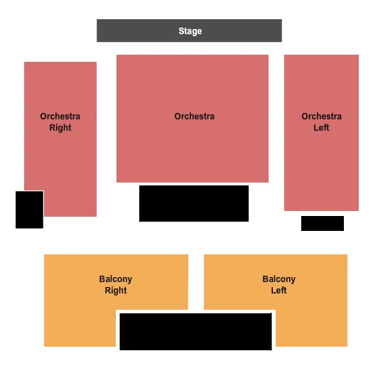 END STAGE Seating Map Seating Chart