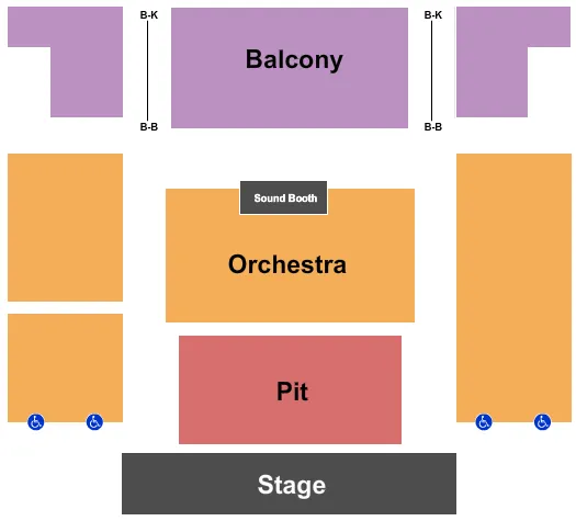 END STAGE Seating Map Seating Chart