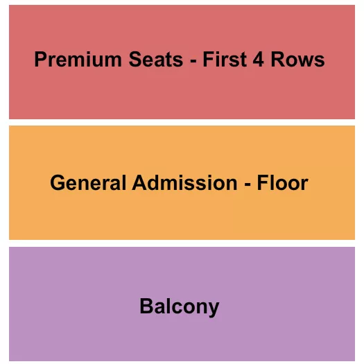 GA PREM BALC Seating Map Seating Chart