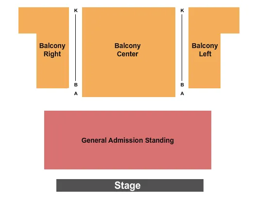 GA FLOOR RSV BALC Seating Map Seating Chart