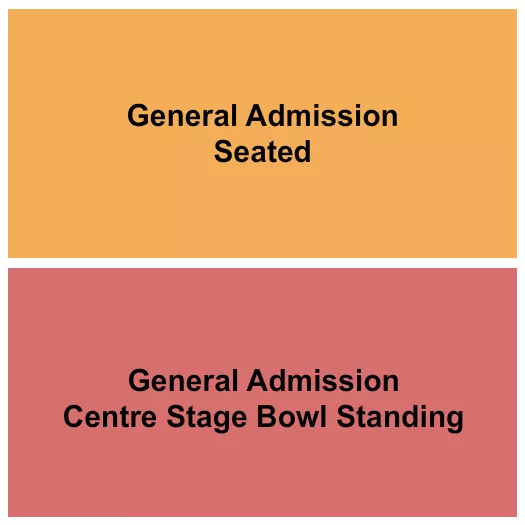 GA FLOOR SEATED GA CENTRE STAGE BOWL STADING Seating Map Seating Chart