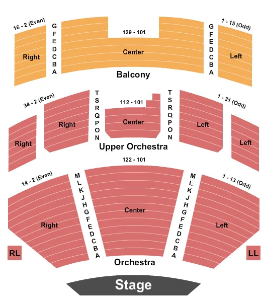 ENDSTAGE 2 Seating Map Seating Chart